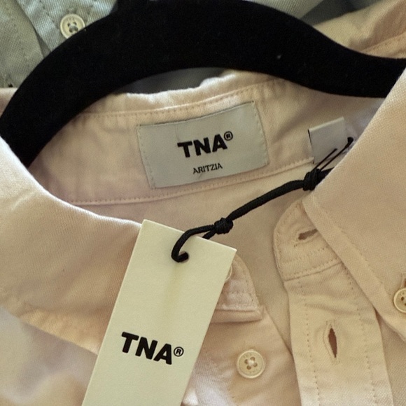 TNA Light Pink Casual Button Down Shirt - Picture 2 of 4